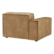 Restore Vegan Leather Left-Facing Modular Lounge Chair in Toast
