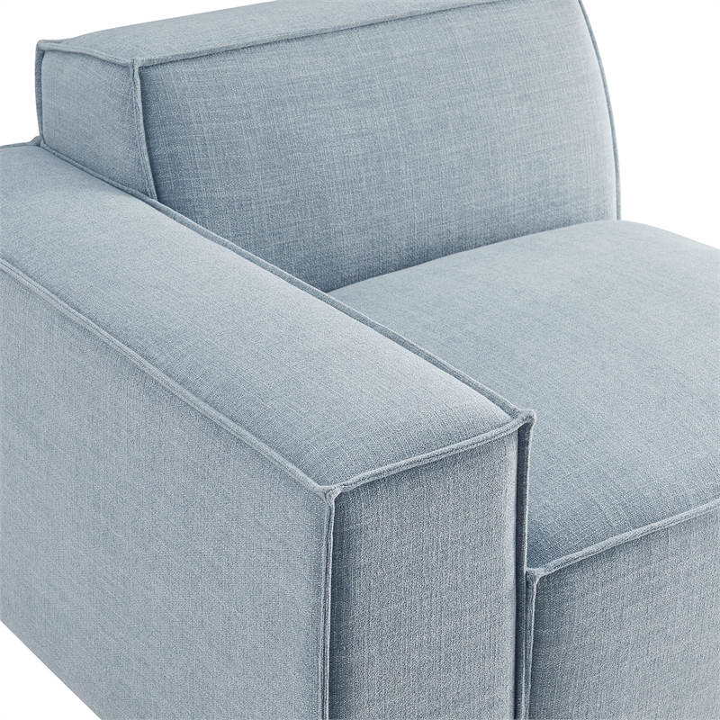 Restore Performance Fabric Upholstered Left-Facing Modular Lounge Chair