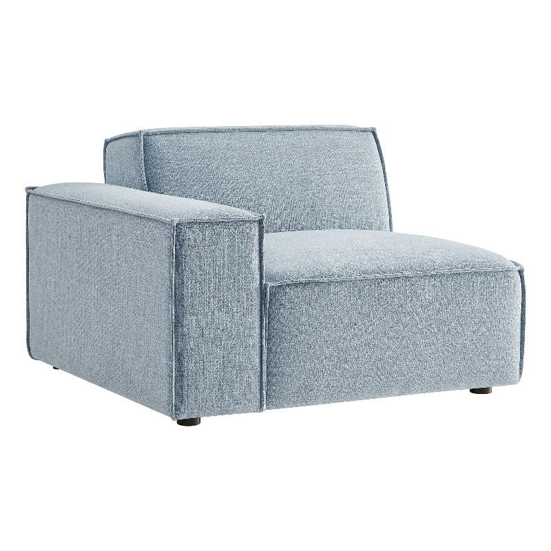 Restore Performance Fabric Upholstered Left-Facing Modular Lounge Chair