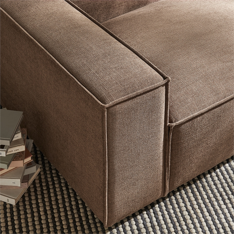 Restore Performance Fabric Upholstered Left-Facing Modular Lounge Chair