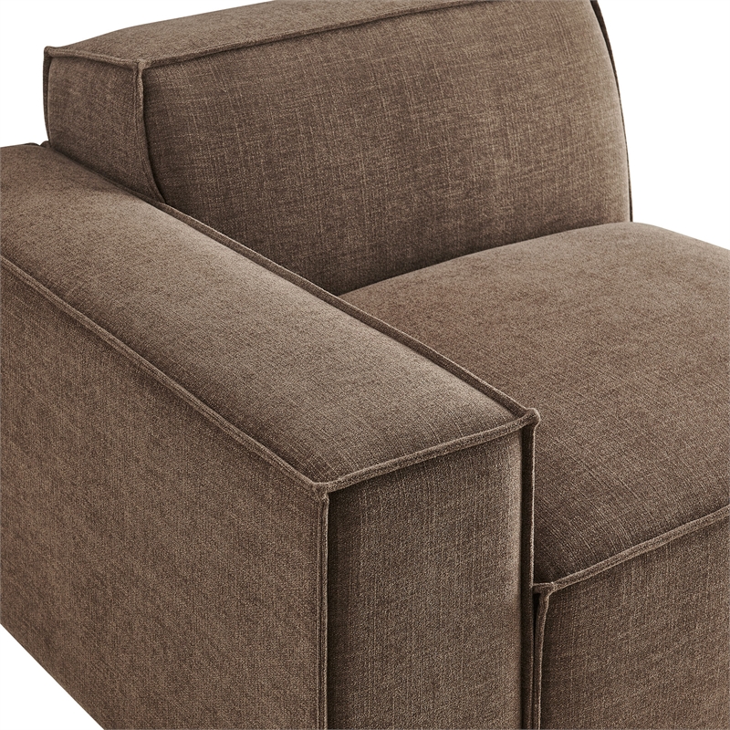 Restore Performance Fabric Upholstered Left-Facing Modular Lounge Chair