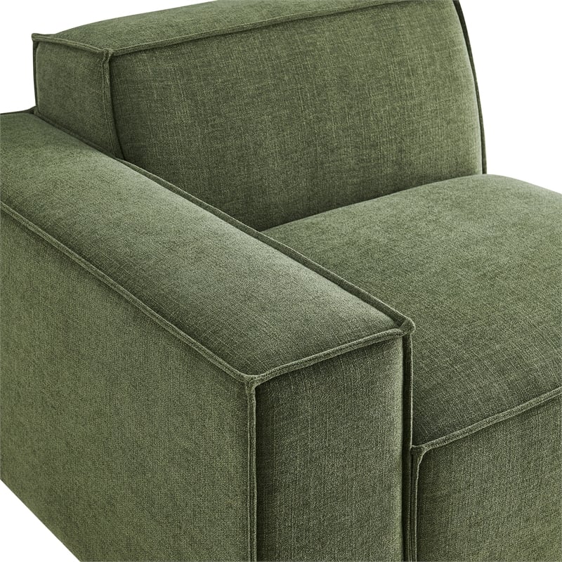 Restore Performance Fabric Upholstered Left-Facing Modular Lounge Chair