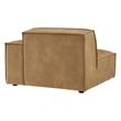 Restore Vegan Leather Right-Facing Modular Lounge Chair in Toast