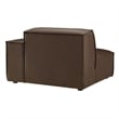 Restore Vegan Leather Right-Facing Modular Lounge Chair in Espresso