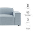 Restore Performance Fabric Upholstered Right-Facing Modular Lounge Chair