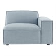 Restore Performance Fabric Upholstered Right-Facing Modular Lounge Chair
