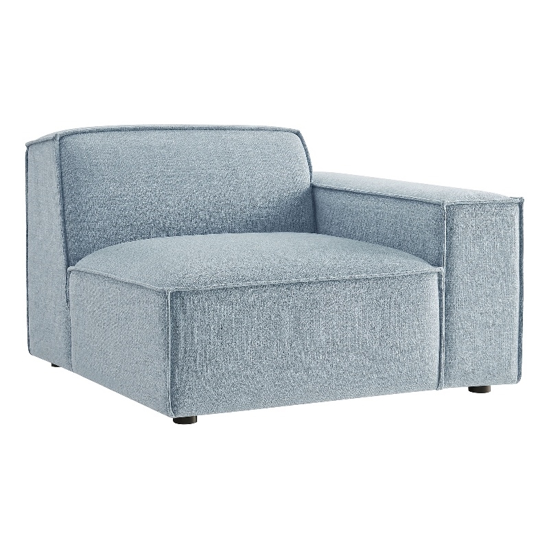 Restore Performance Fabric Upholstered Right-Facing Modular Lounge Chair