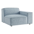 Restore Performance Fabric Upholstered Right-Facing Modular Lounge Chair