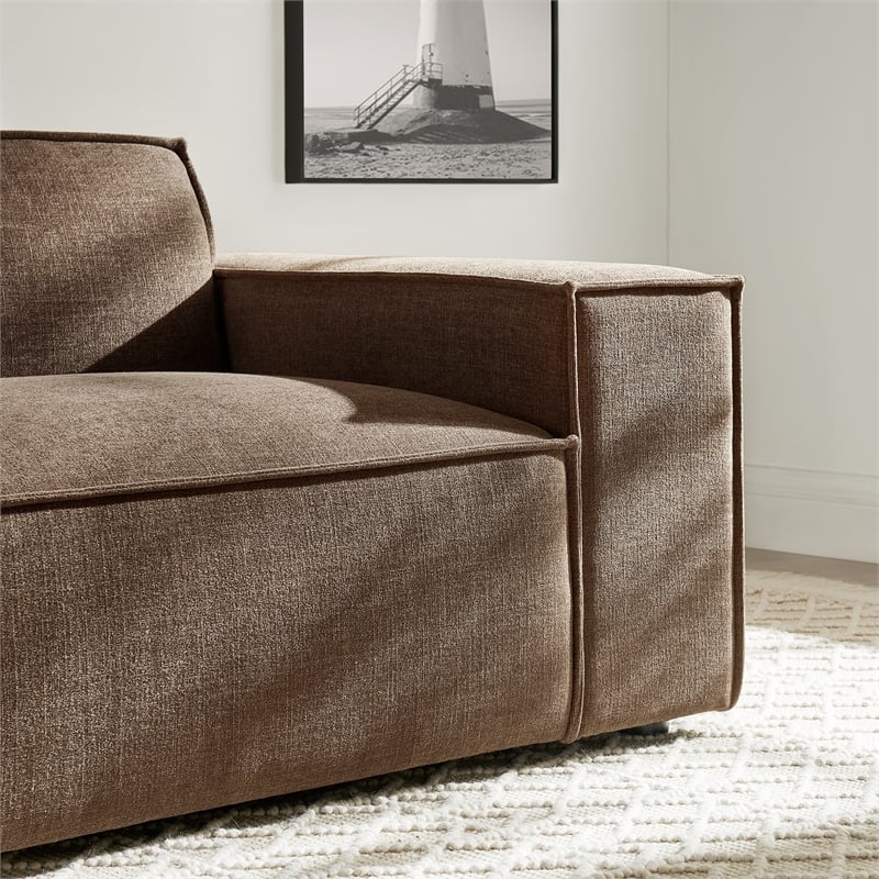 Restore Performance Fabric Upholstered Right-Facing Modular Lounge Chair