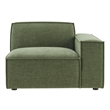 Restore Performance Fabric Upholstered Right-Facing Modular Lounge Chair