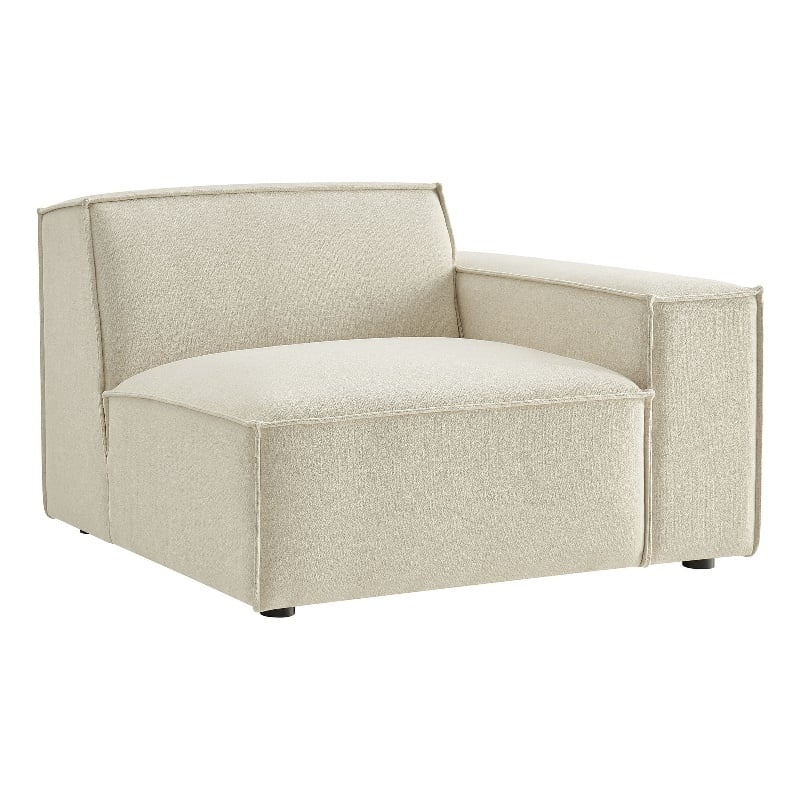 Restore Performance Fabric Upholstered Right-Facing Modular Lounge Chair