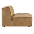 Restore Vegan Leather Armless Modular Chair in Toast