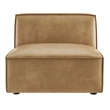 Restore Vegan Leather Armless Modular Chair in Toast