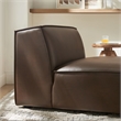 Restore Vegan Leather Armless Modular Chair in Espresso