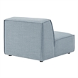 Restore Performance Fabric Upholstered Armless Modular Chair in Sky
