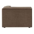 Restore Performance Fabric Upholstered Modular Corner Chair in Mocha