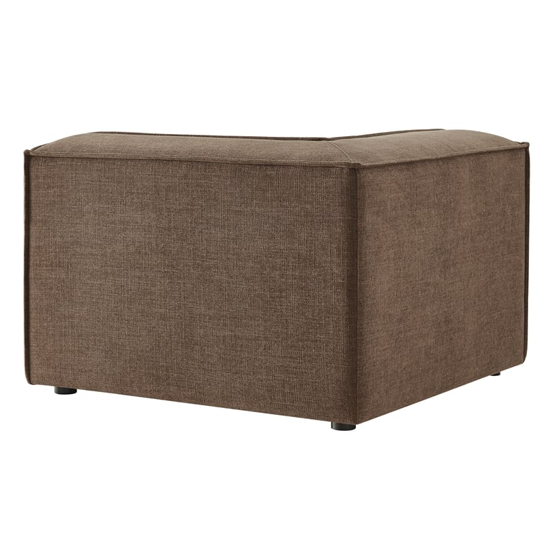 Restore Performance Fabric Upholstered Modular Corner Chair in Mocha