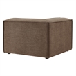 Restore Performance Fabric Upholstered Modular Corner Chair in Mocha