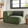 Restore Performance Fabric Upholstered Modular Corner Chair in Foliage