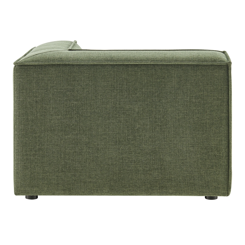 Restore Performance Fabric Upholstered Modular Corner Chair in Foliage