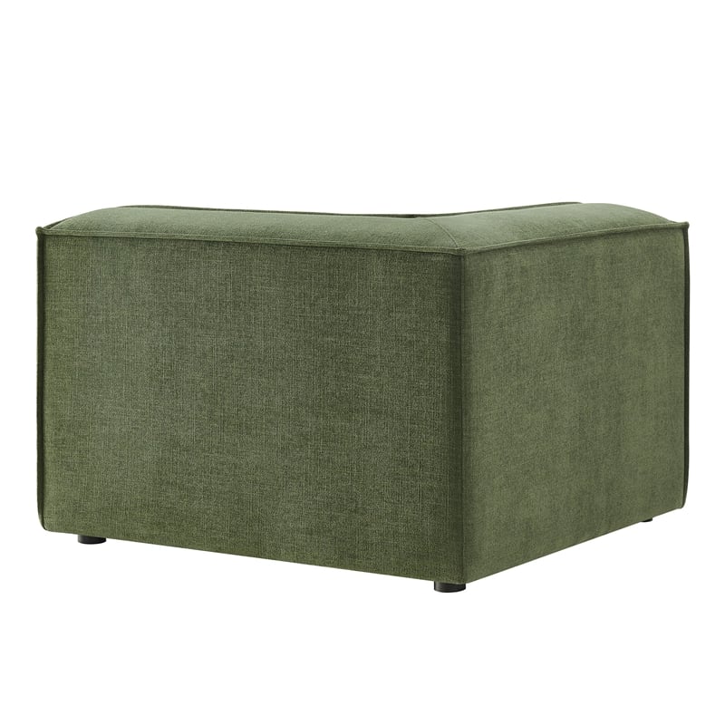 Restore Performance Fabric Upholstered Modular Corner Chair in Foliage