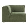 Restore Performance Fabric Upholstered Modular Corner Chair in Foliage