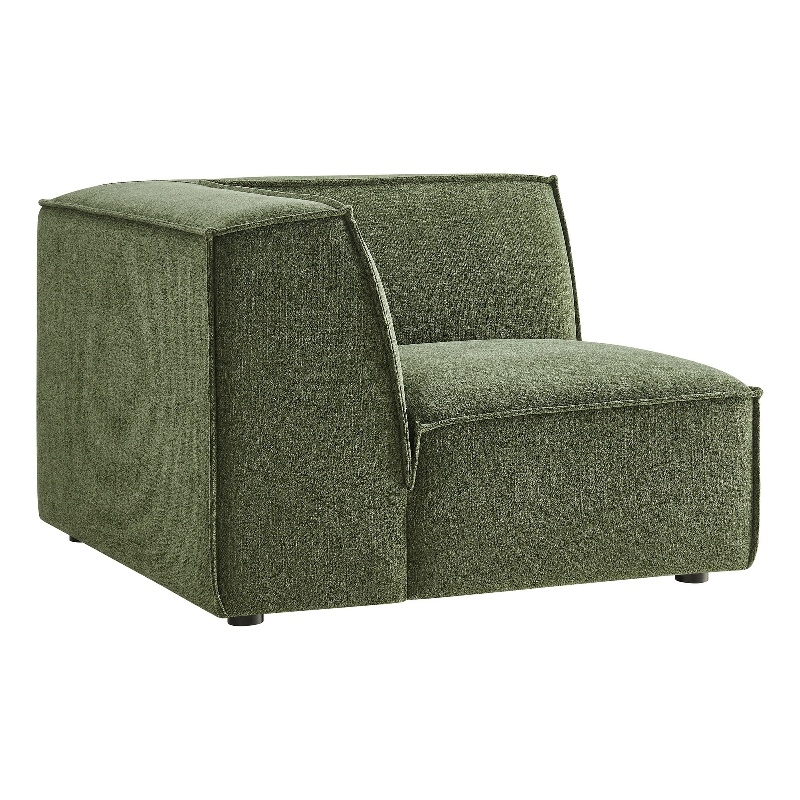 Restore Performance Fabric Upholstered Modular Corner Chair in Foliage