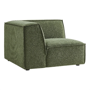 Restore Performance Fabric Upholstered Modular Corner Chair in Foliage
