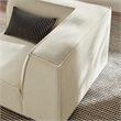 Restore Performance Fabric Upholstered Modular Corner Chair in Ecru