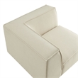 Restore Performance Fabric Upholstered Modular Corner Chair in Ecru