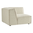 Restore Performance Fabric Upholstered Modular Corner Chair in Ecru