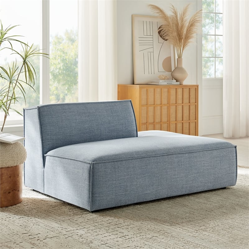 Restore Performance Fabric Upholstered Right-Facing Armless Modular Chaise