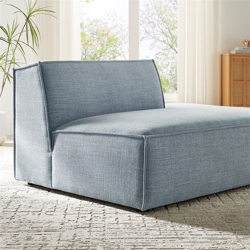 Restore Performance Fabric Upholstered Right-Facing Armless Modular Chaise