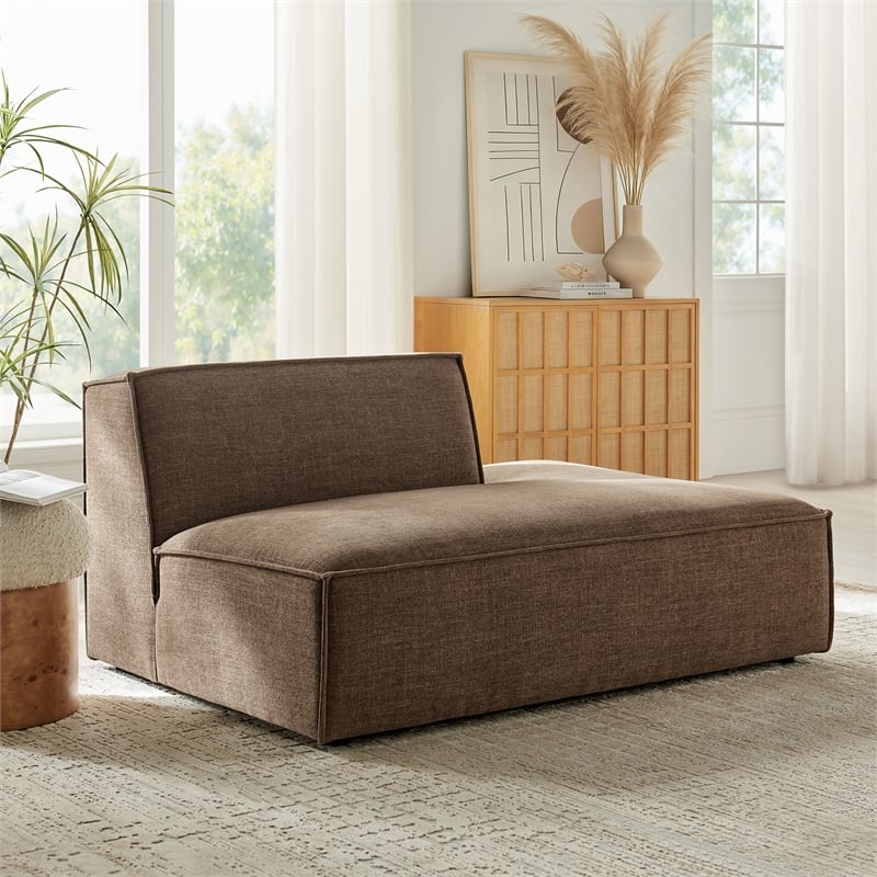 Restore Performance Fabric Upholstered Right-Facing Armless Modular Chaise