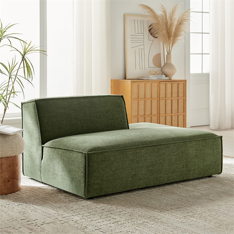 Restore Performance Fabric Upholstered Right-Facing Armless Modular Chaise