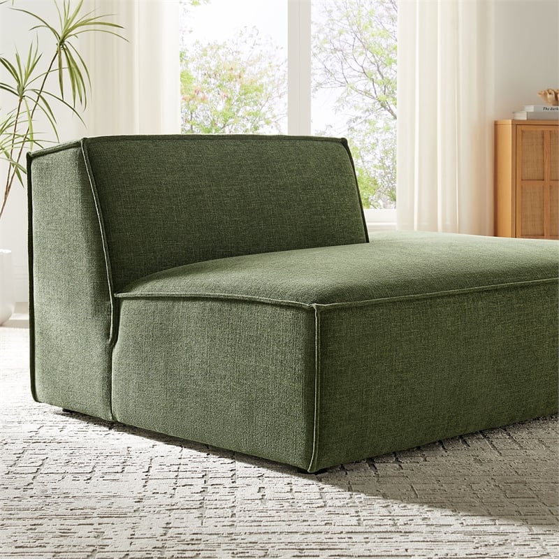 Restore Performance Fabric Upholstered Right-Facing Armless Modular Chaise