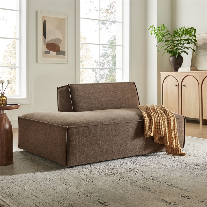 Restore Performance Fabric Upholstered Left-Facing Armless Modular Chaise