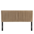 Eloise Stain-Resistant Performance Velvet King Headboard in Taupe