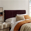 Eloise Stain-Resistant Performance Velvet Queen Headboard in Mulberry