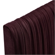 Eloise Stain-Resistant Performance Velvet Queen Headboard in Mulberry