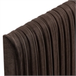 Eloise Stain-Resistant Performance Velvet Queen Headboard in Chocolate Brown