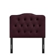 Annabel Stain-Resistant Performance Velvet Twin Headboard in Mulberry