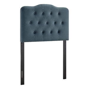 Annabel Stain-Resistant Performance Velvet Twin Headboard in Cadet Blue