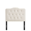 Annabel Stain-Resistant Performance Velvet Twin Headboard in Alabaster