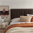 Eloise Stain-Resistant Performance Velvet Full Headboard in Chocolate Brown