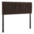 Eloise Stain-Resistant Performance Velvet Full Headboard in Chocolate Brown