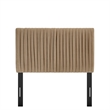 Eloise Stain-Resistant Performance Velvet Twin Headboard in Taupe