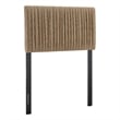 Eloise Stain-Resistant Performance Velvet Twin Headboard in Taupe