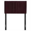 Eloise Stain-Resistant Performance Velvet Twin Headboard in Mulberry