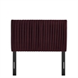 Eloise Stain-Resistant Performance Velvet Twin Headboard in Mulberry